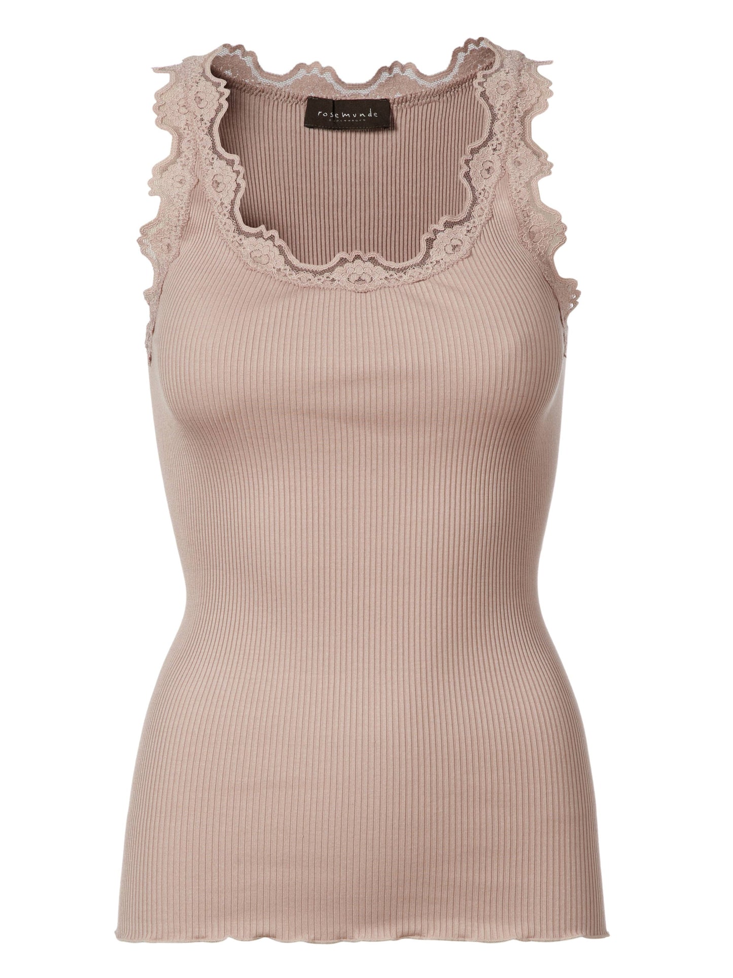 Silk Top w/Lace - Rosemunde