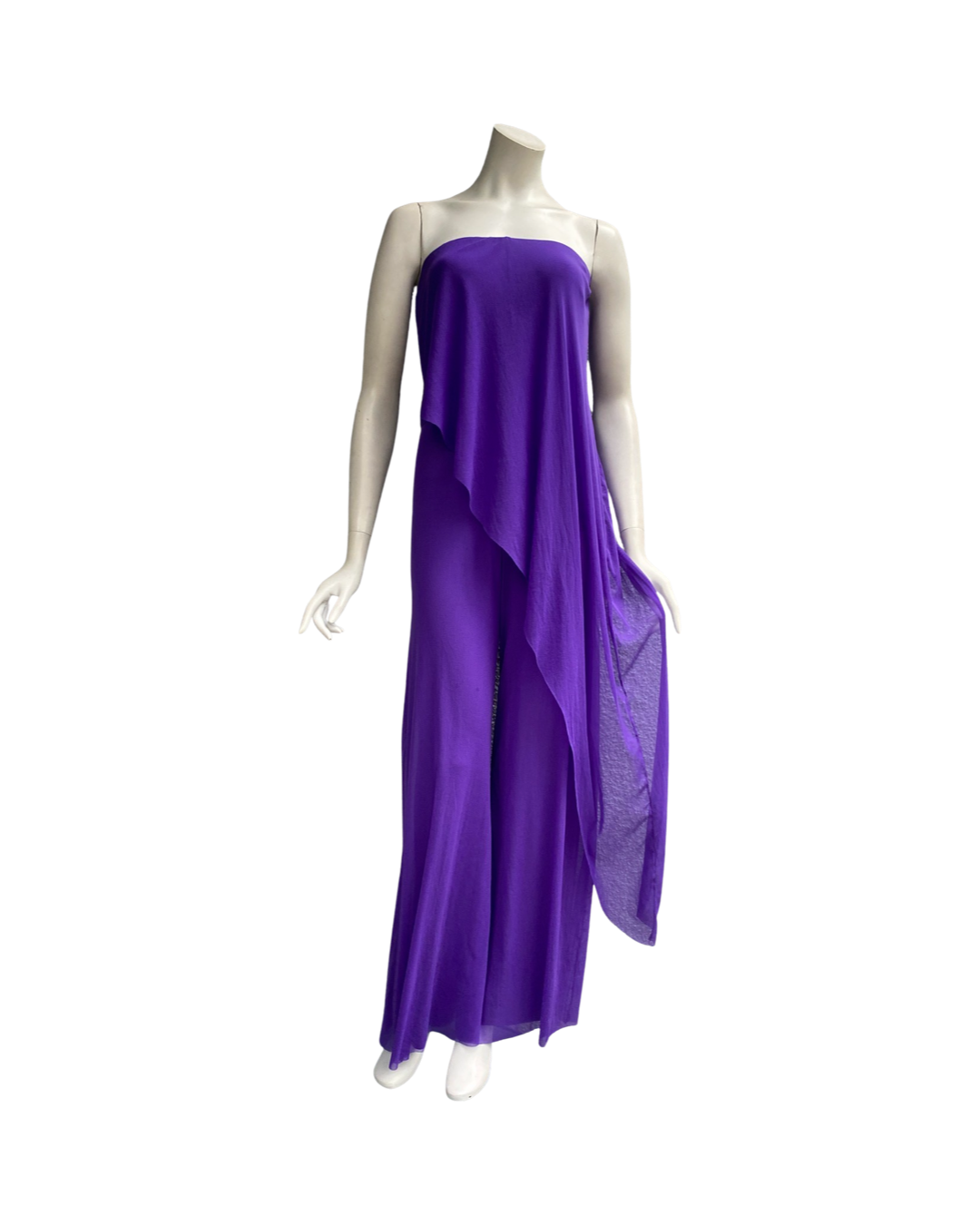 MAXIMA Strapless Jumpsuit With Overlay - Elana Kattan
