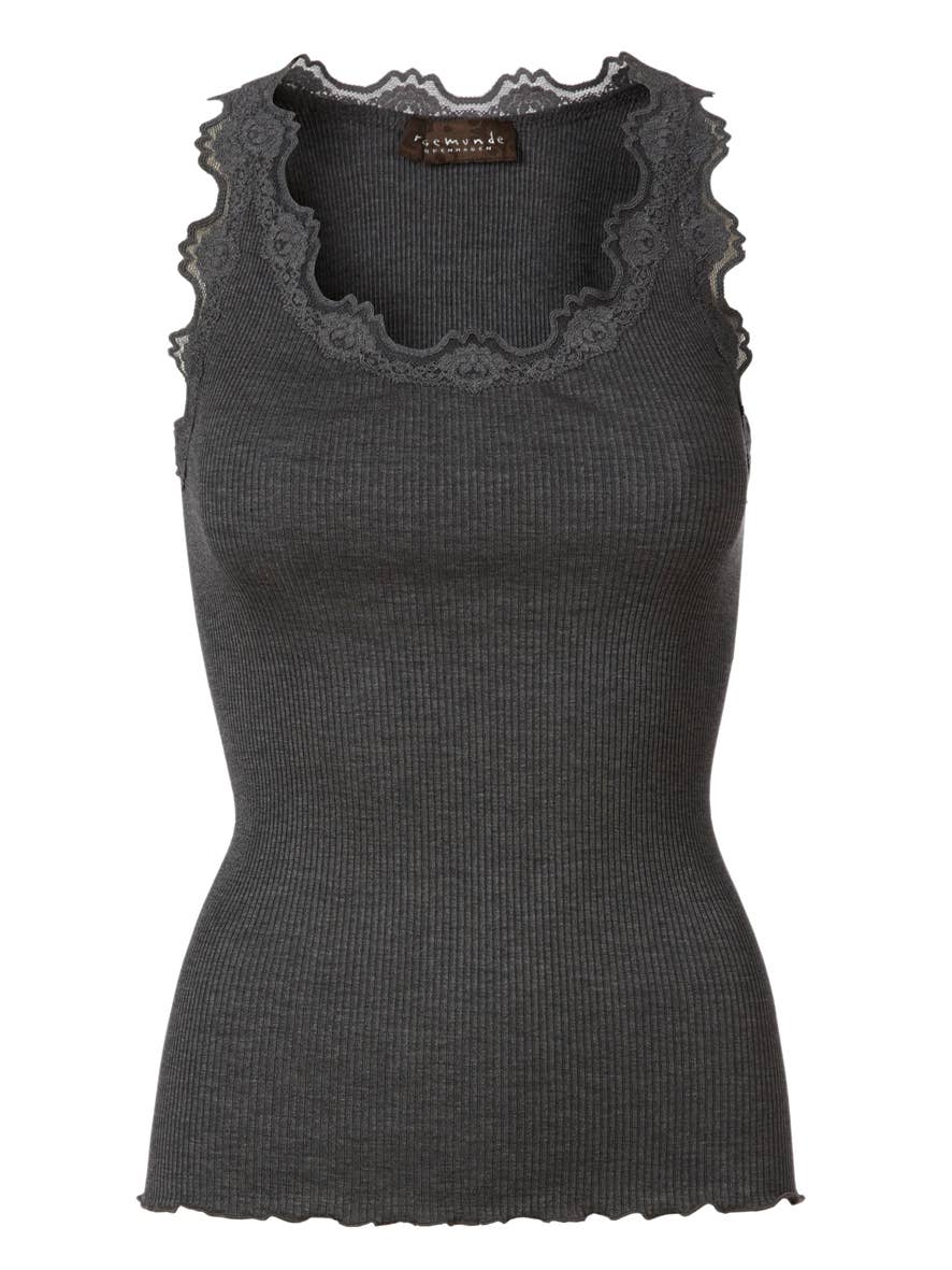 Rosemunde Silk Top w/Lace