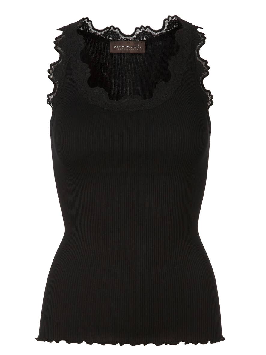 Rosemunde Silk Top w/Lace