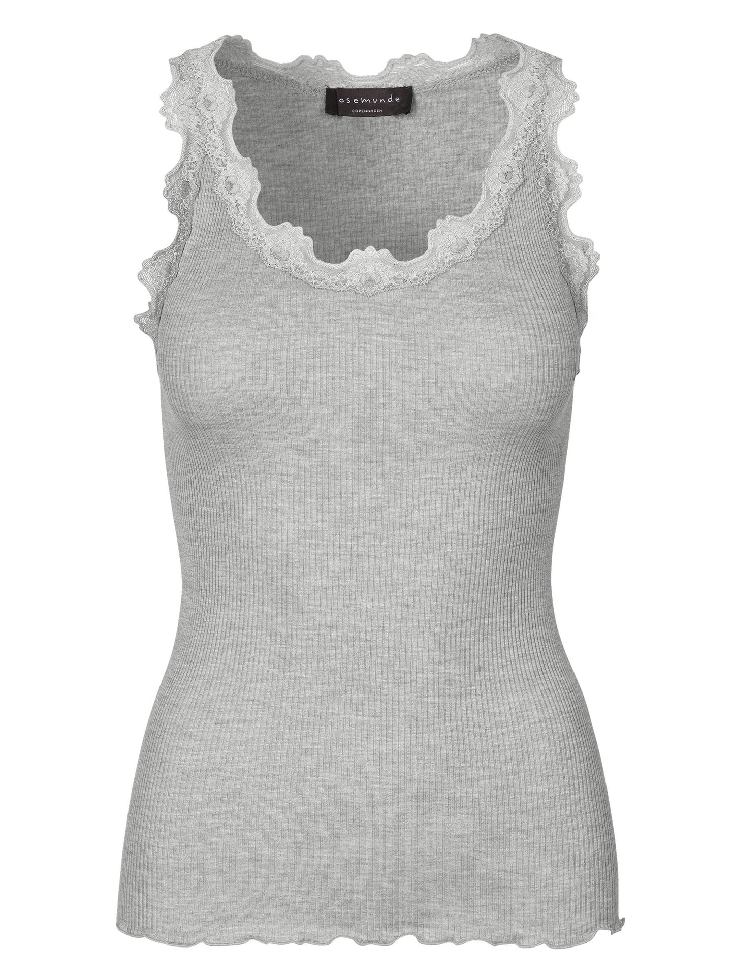 Silk Top w/Lace - Rosemunde