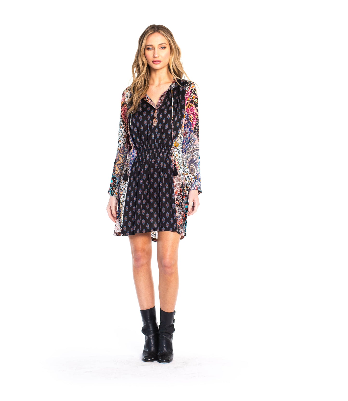 SAMPLE AMANDA LONG SLEEVE SHORT DRESS