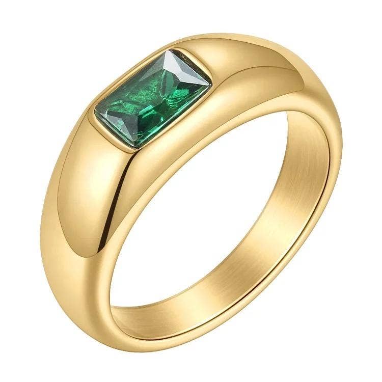 Emerald Statement Ring