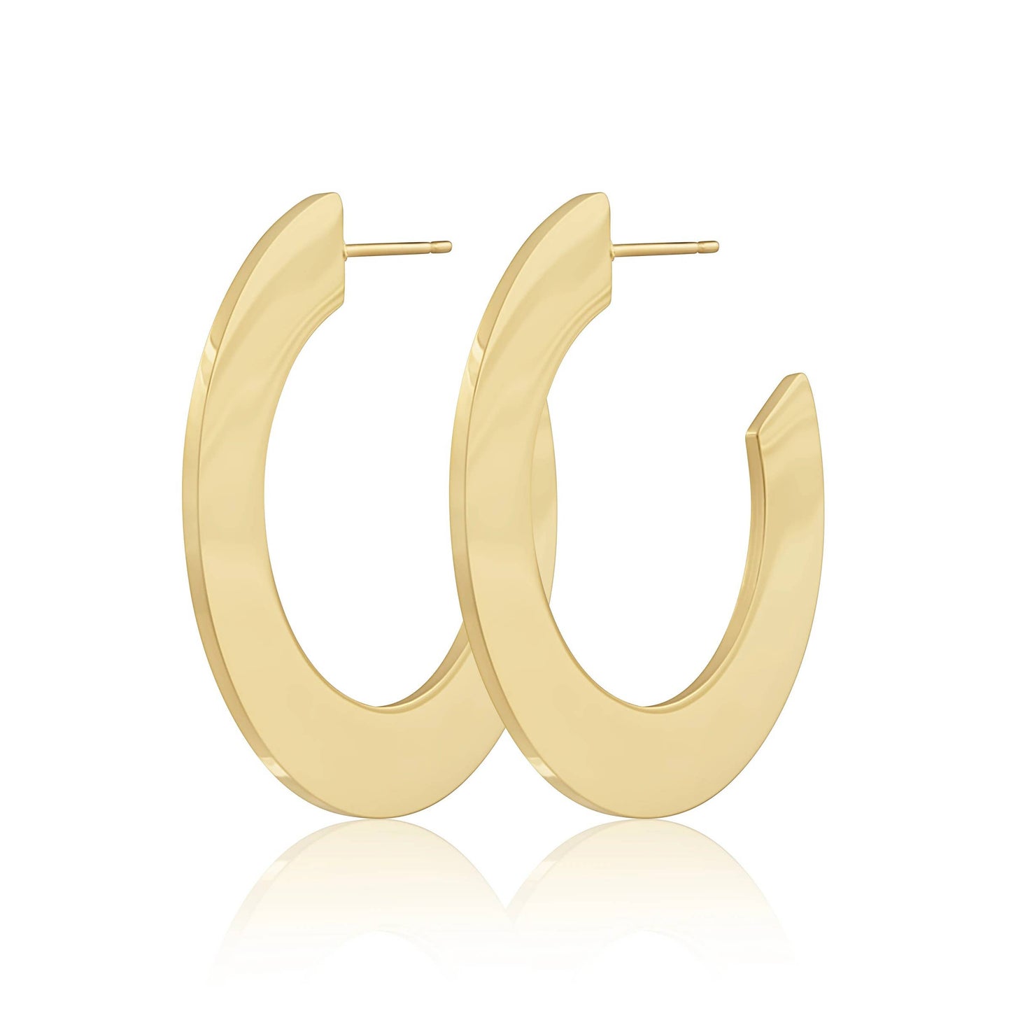 Jodie Flat Hoops - Small