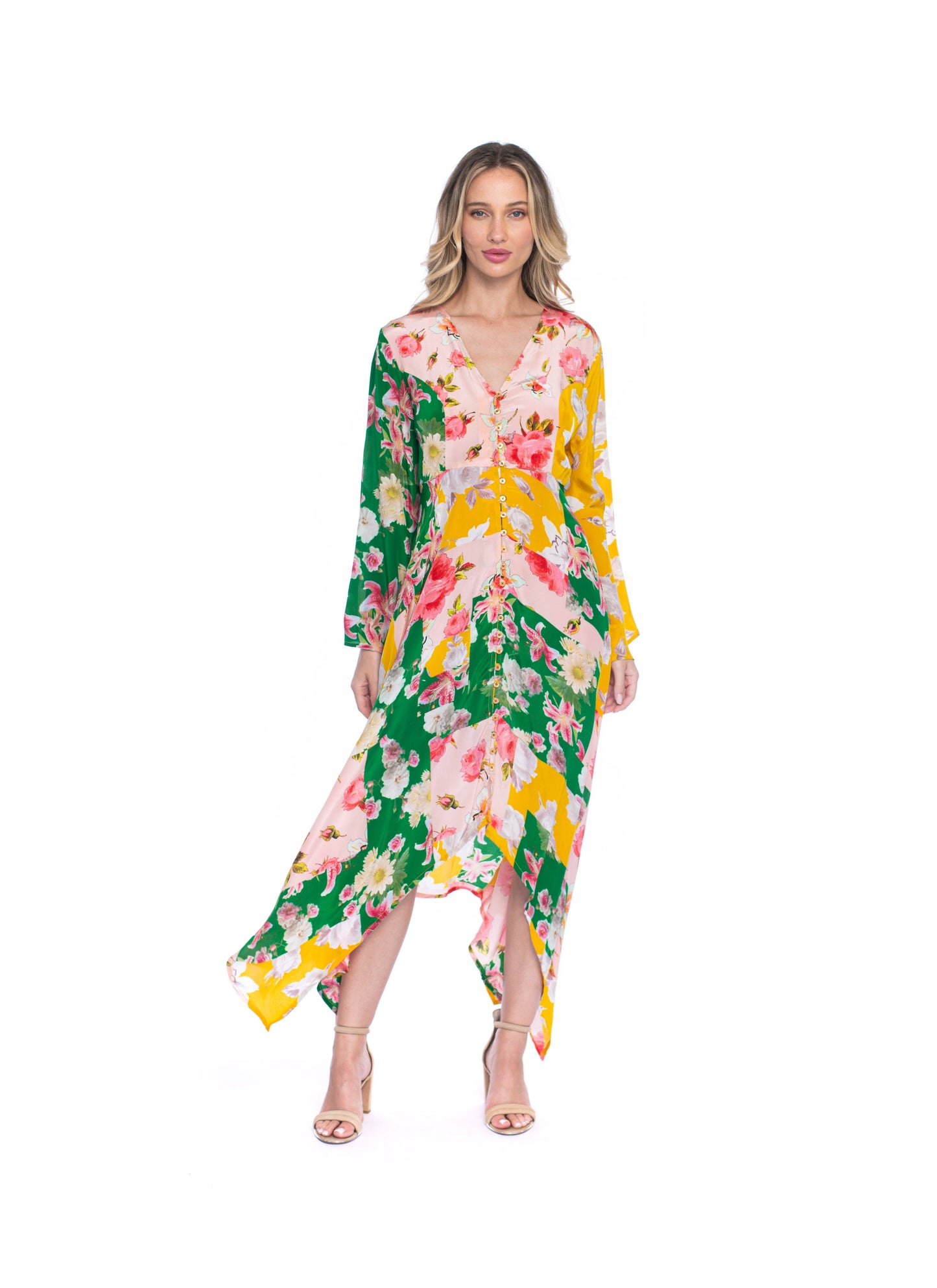 Clara Blush Long Sleeve Maxi Dress - Tolani