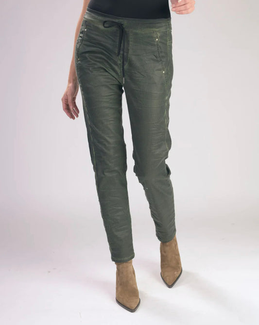 Pinstripe Iconic Stretch Jeans AP516G - Alembika
