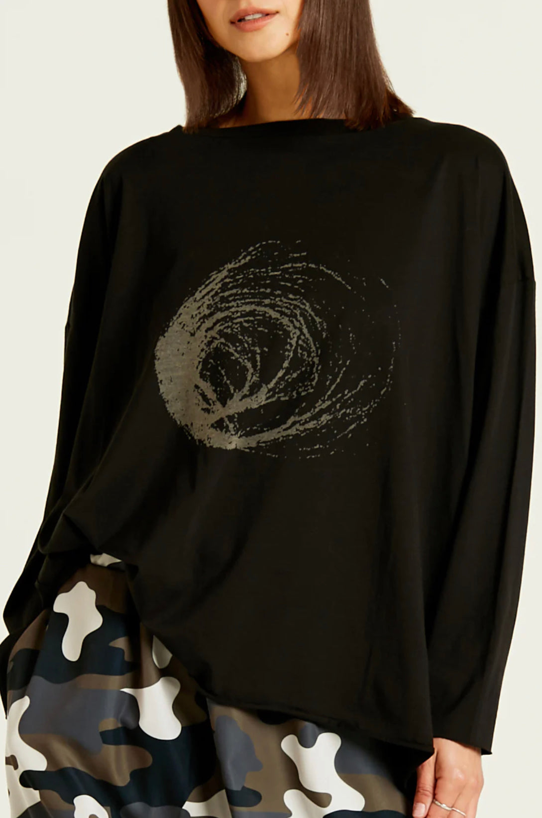 PIMA COTTON LUXURY TUMBLEWEED BOXY T - PLANET