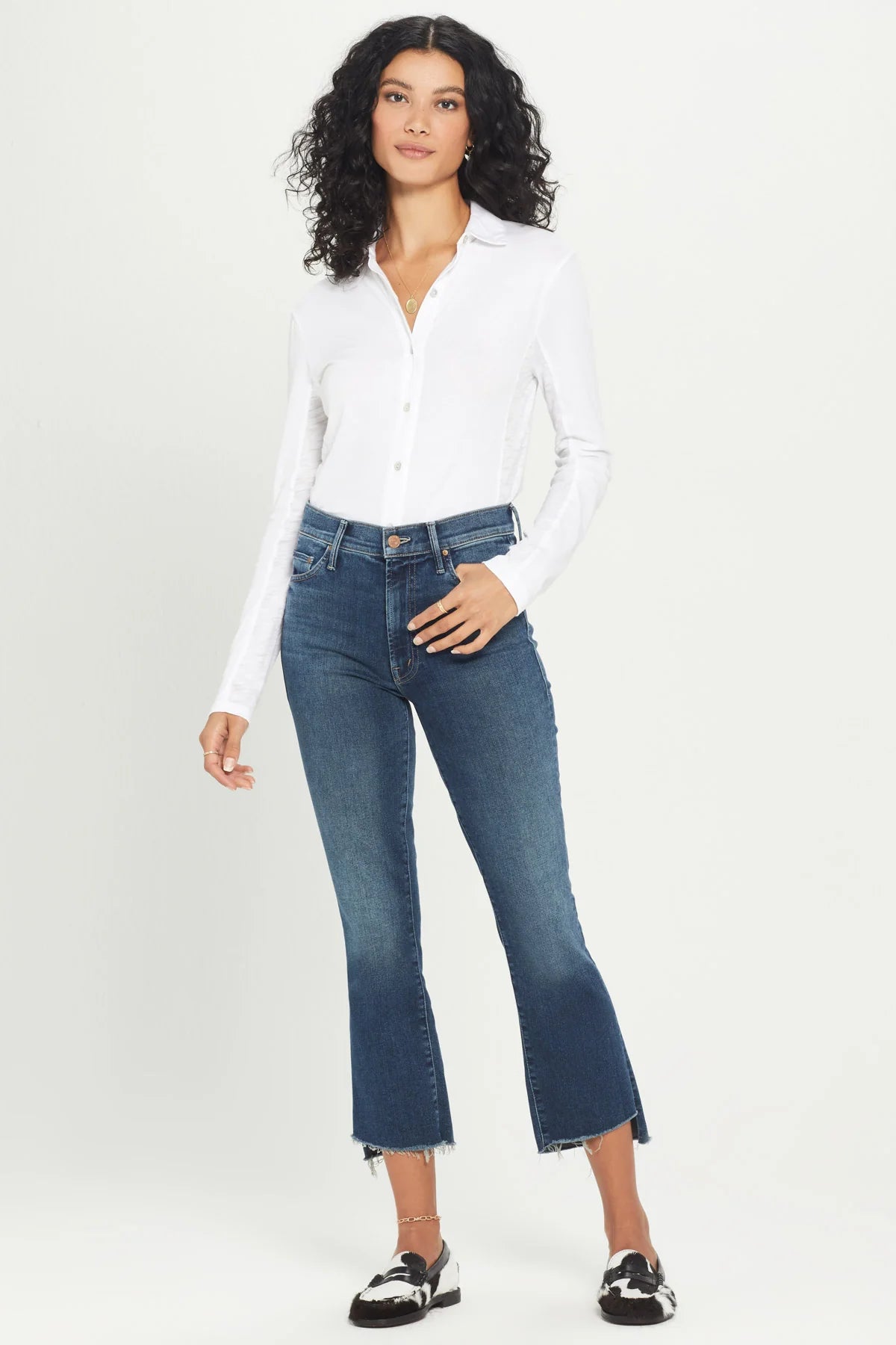 Jersey + Slub Button Down Shirt - Goldie Lewinter