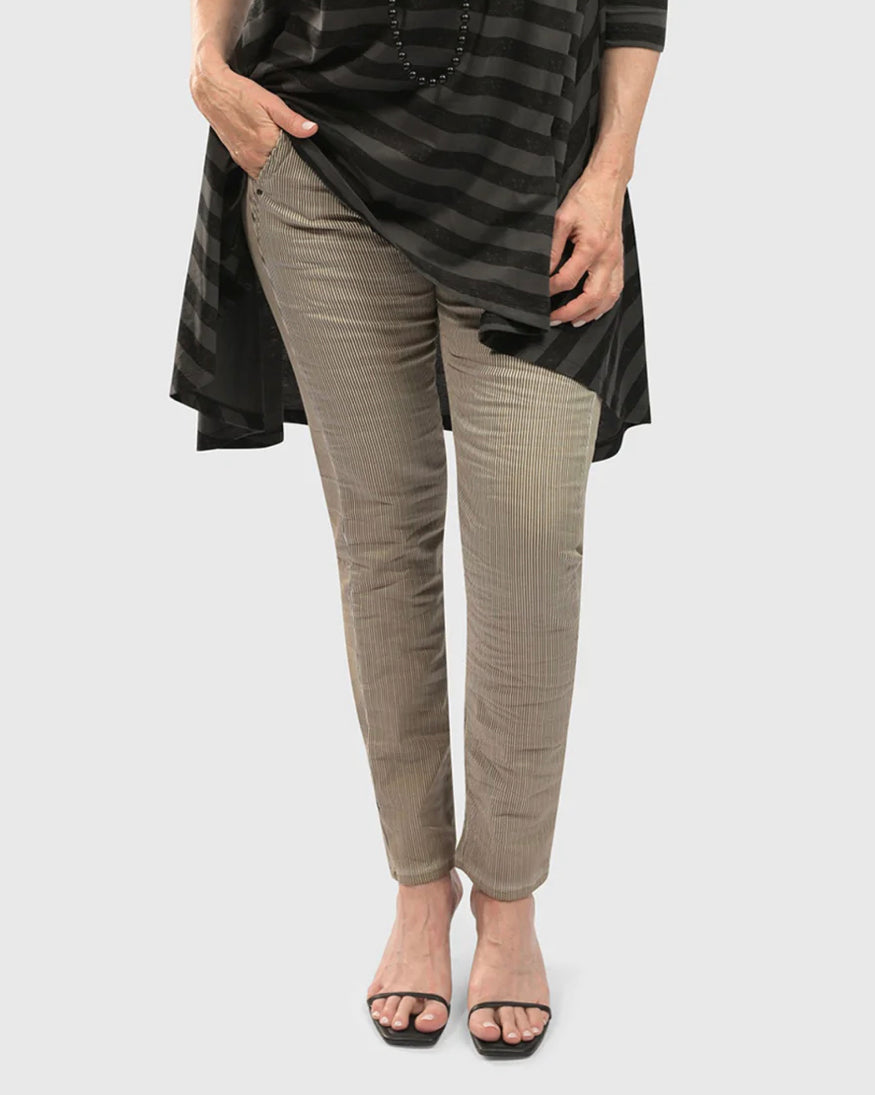 Pinstripe Iconic Stretch Jeans RP709I - Alembika