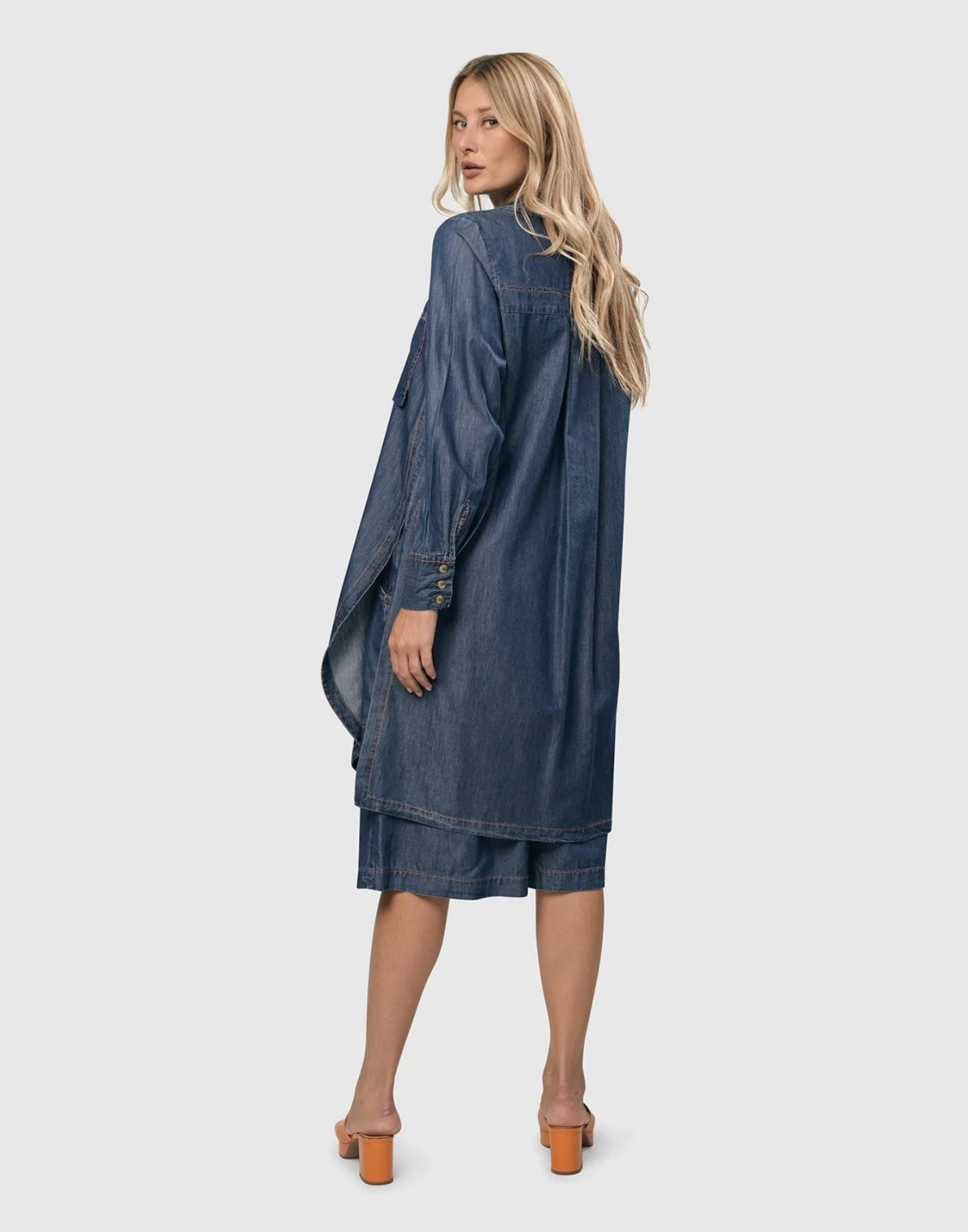 Ranch Chambray Tunic Shirt RT106D - Alembika