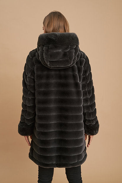 Reversible Hooded Jacket - Nikki Jones