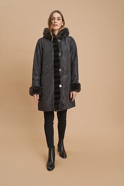 Reversible Hooded Jacket - Nikki Jones