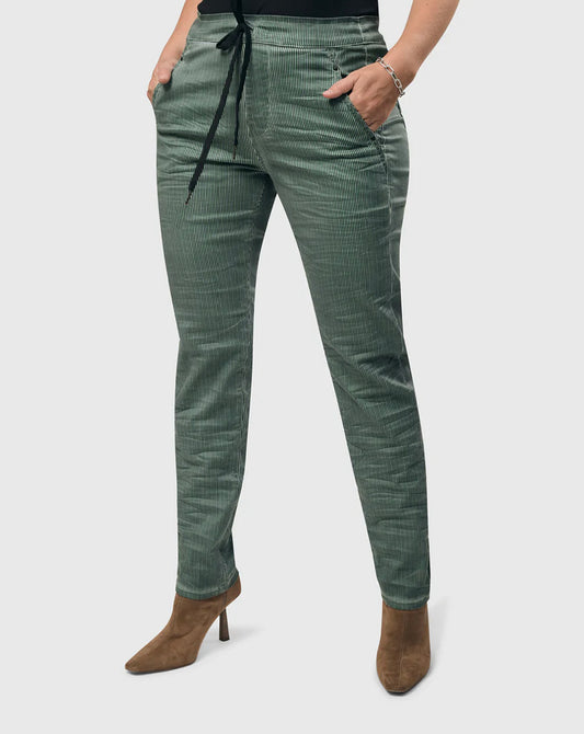 Pinstripe Iconic Stretch Jeans RP709T - Alembika