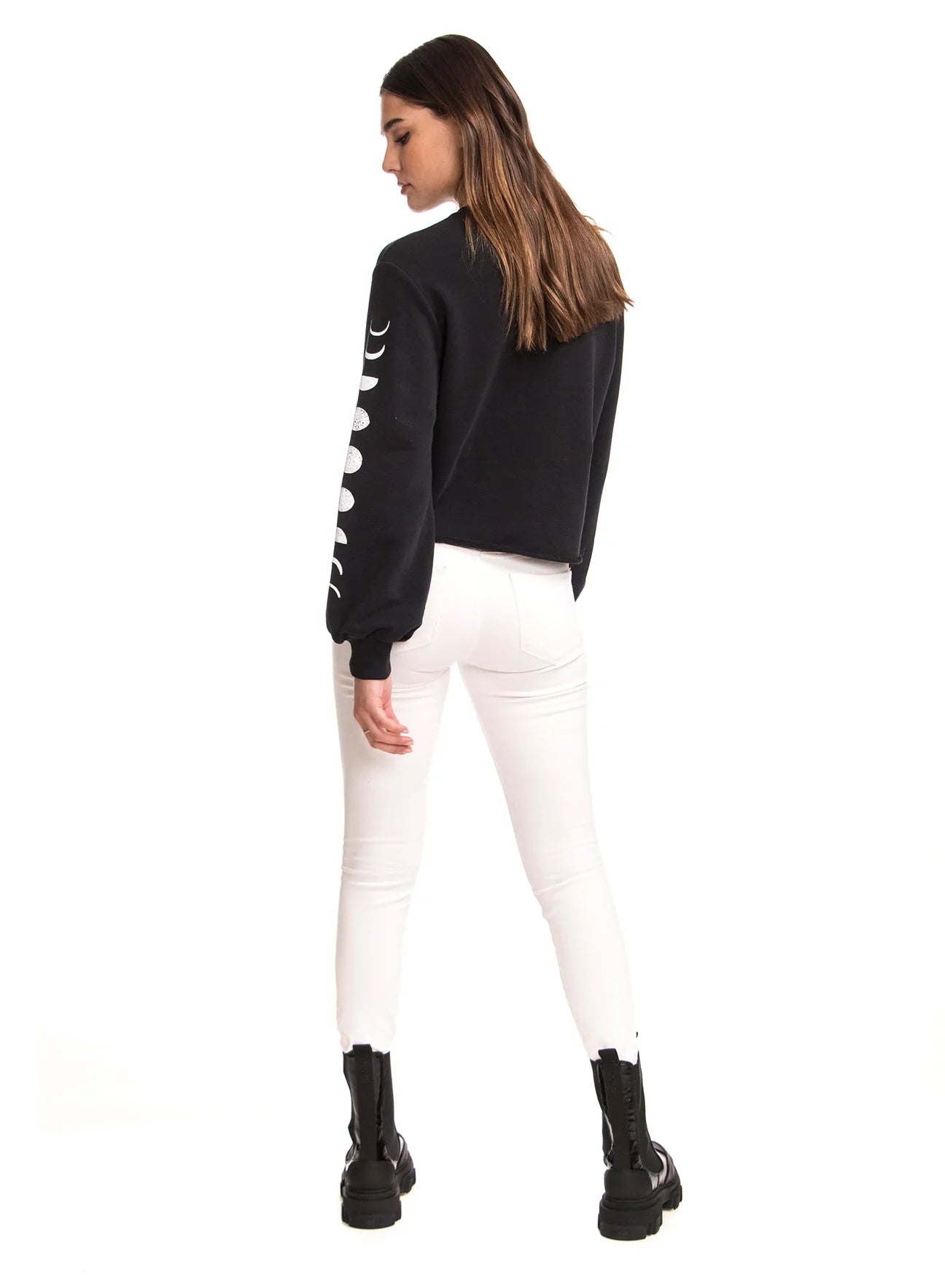 Moon Phases Balloon Sleeve Lounge top - CHRLDR