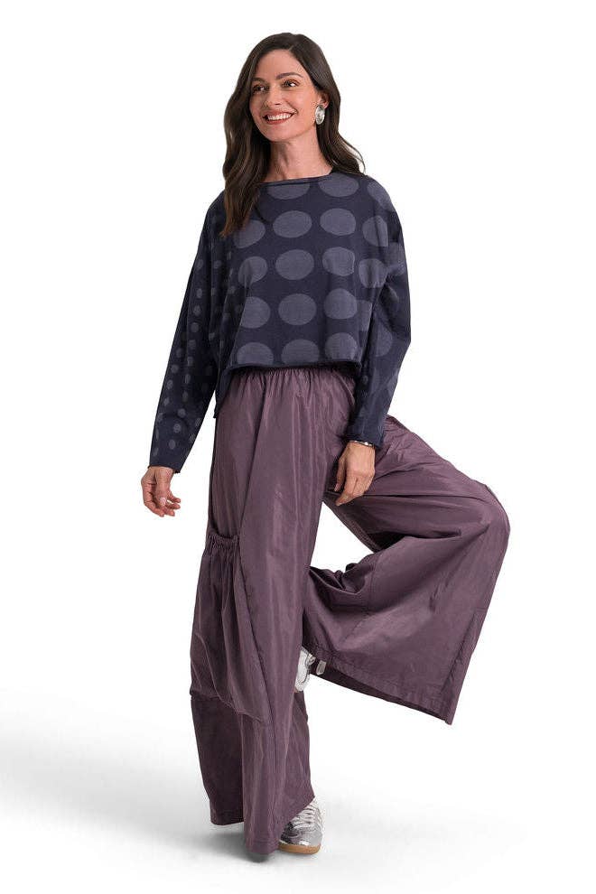 Circles Mini Luxury Boxy Tee - Midnight: Midnight