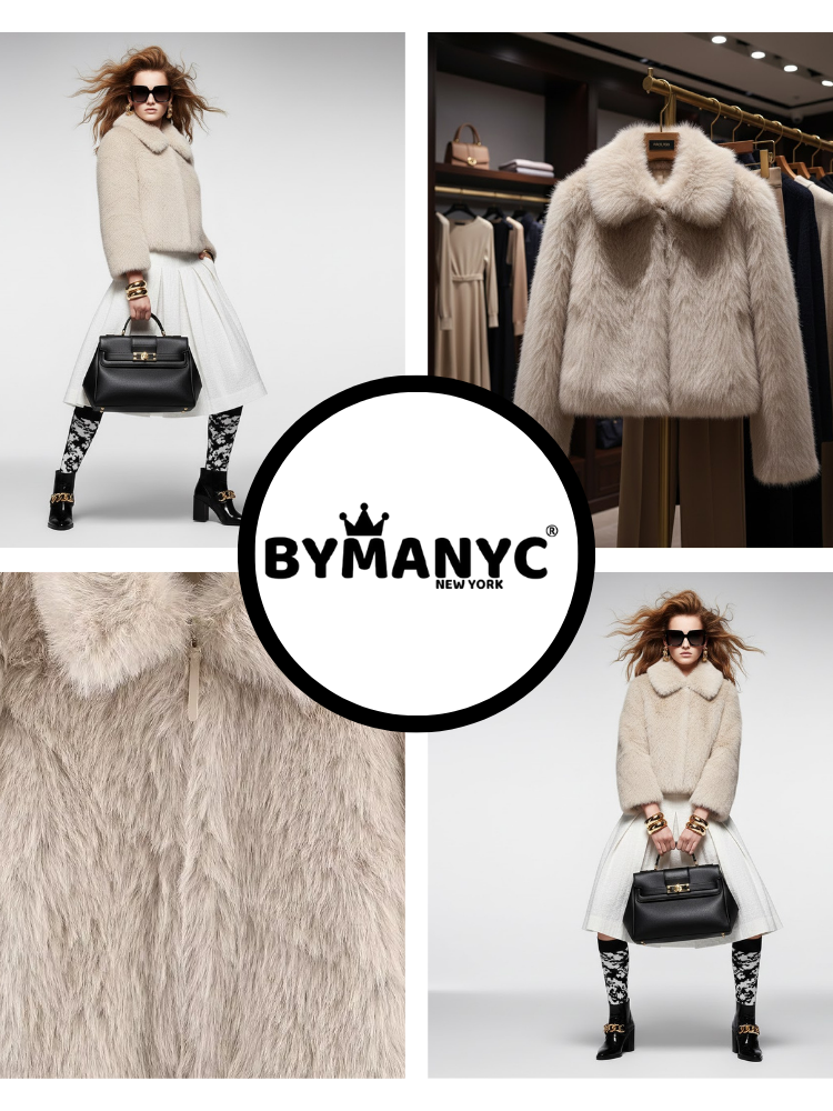 Women's Eco Jacket BATH BEACH NY CITY Collection BYMANYC ® New York: Beige / S