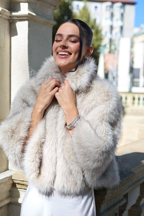 Party Fur Capelet Topper