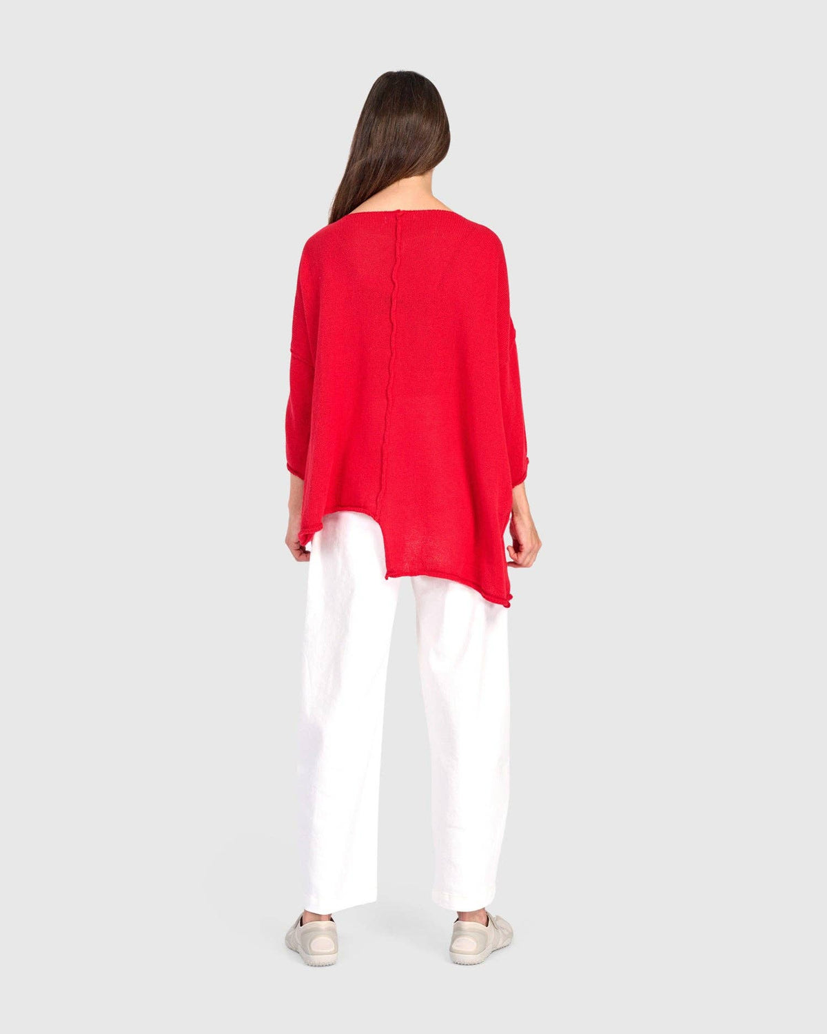 Attic Loose Sweater, Red: Red / ONE SIZE