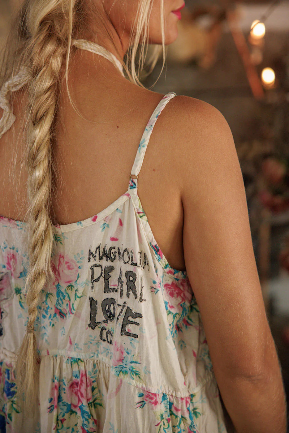 Appliqué Vianney Slip Dress 1434 - Magnolia Pearl