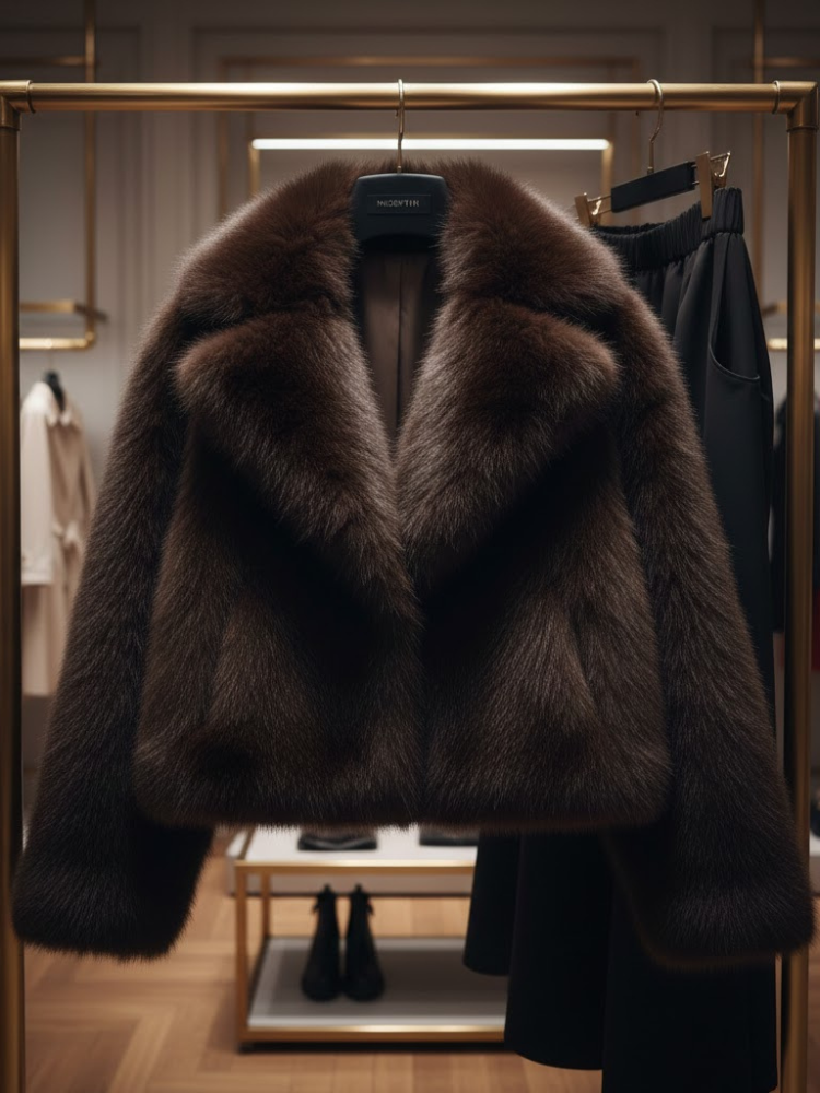 Women's Jacket MADISON AVENUE Prêt-à-Porter Colecction BYMANYC ® New York: Brown / XS