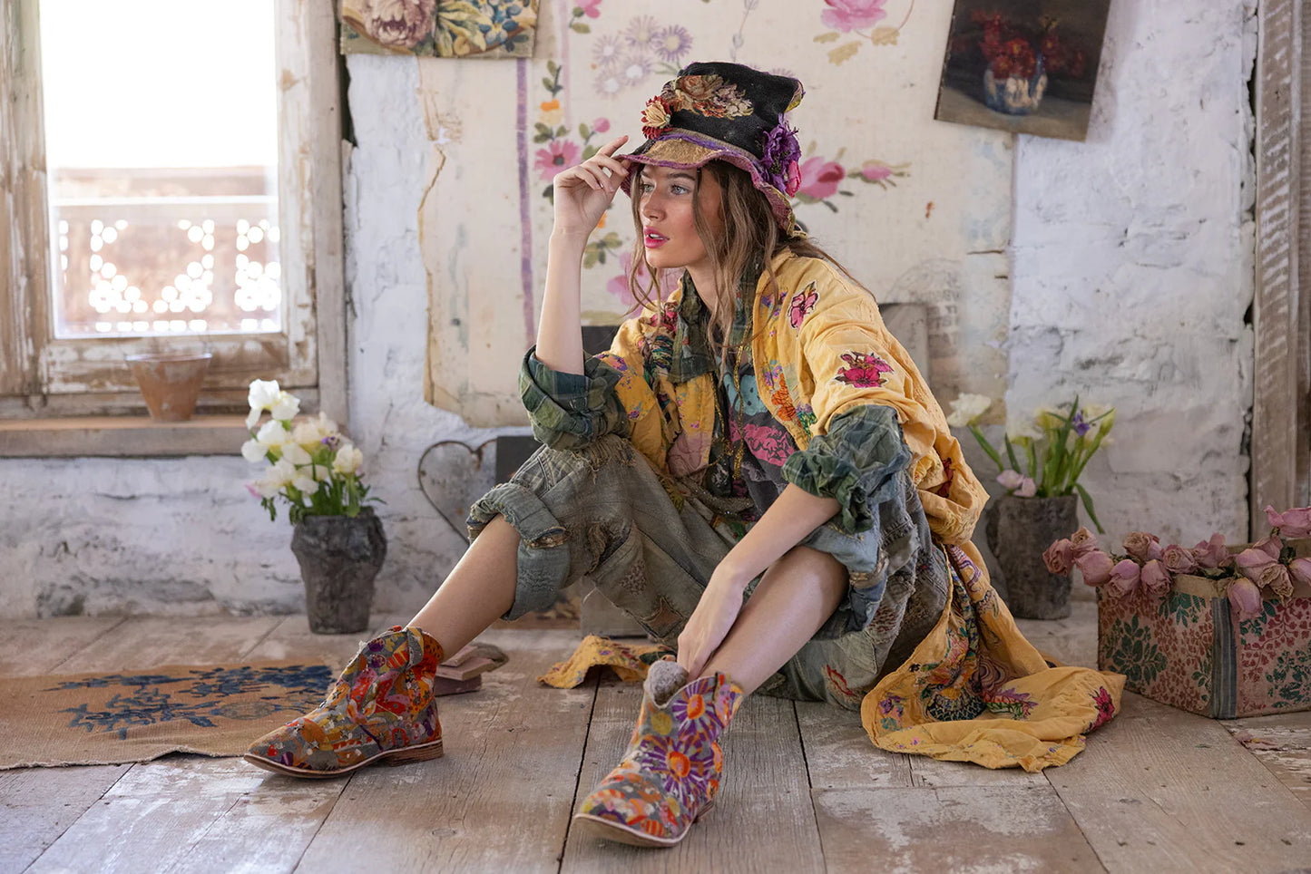 Dragon Romani Kimono 1163 - Magnolia Pearl