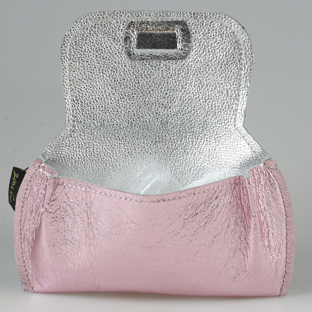 The Marla Sunglass Case: Metallic Leather!: Ruby