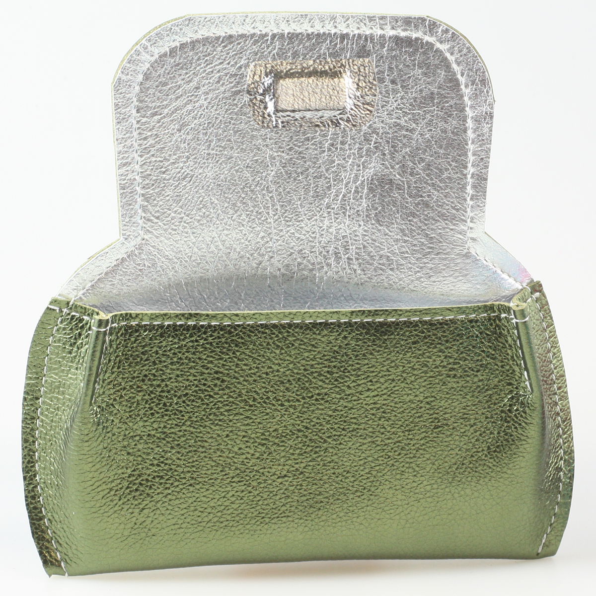 The Marla Sunglass Case: Metallic Leather!: Sapphire