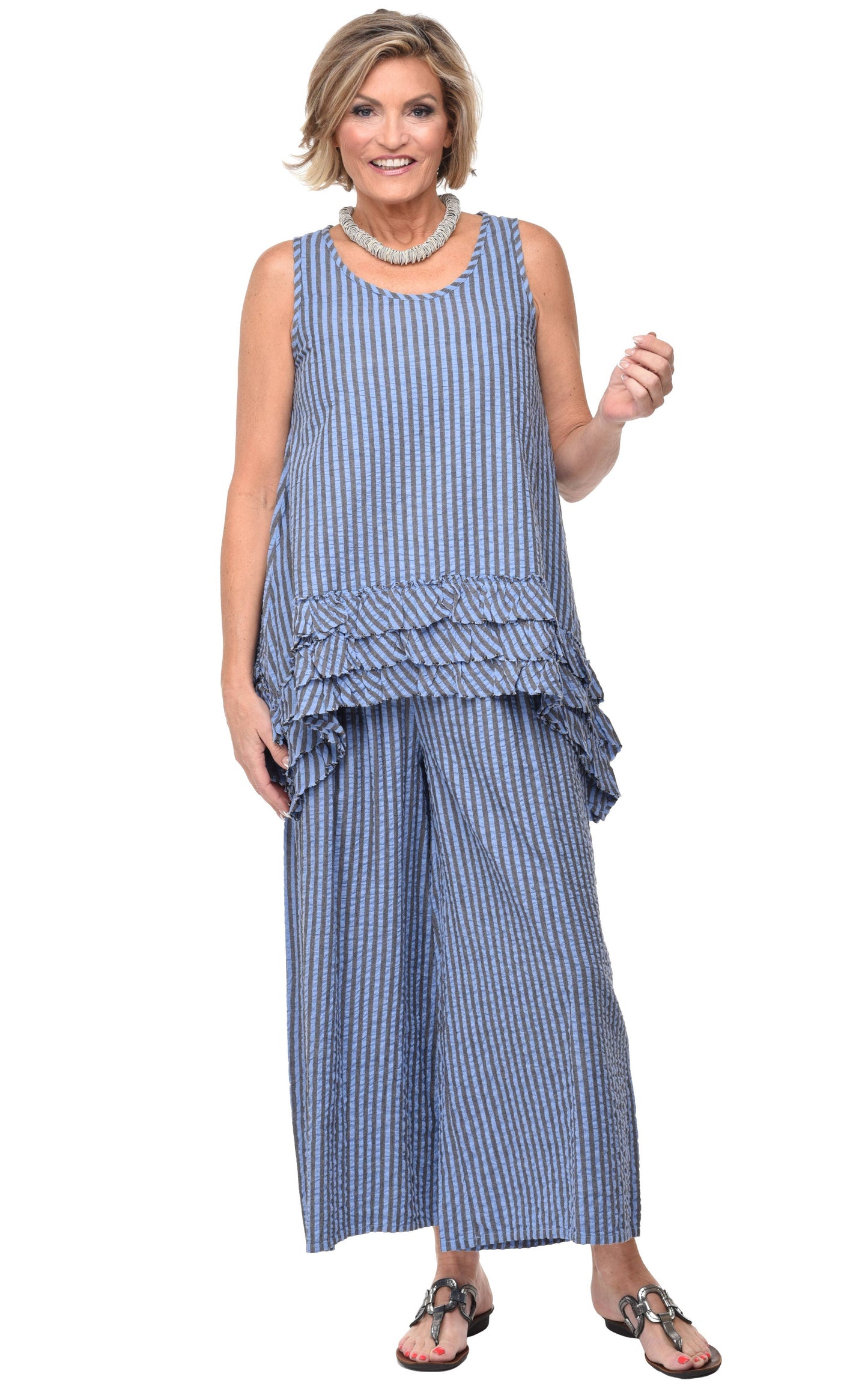 CV3 Lily in Doyle Seersucker Stripe*: XS