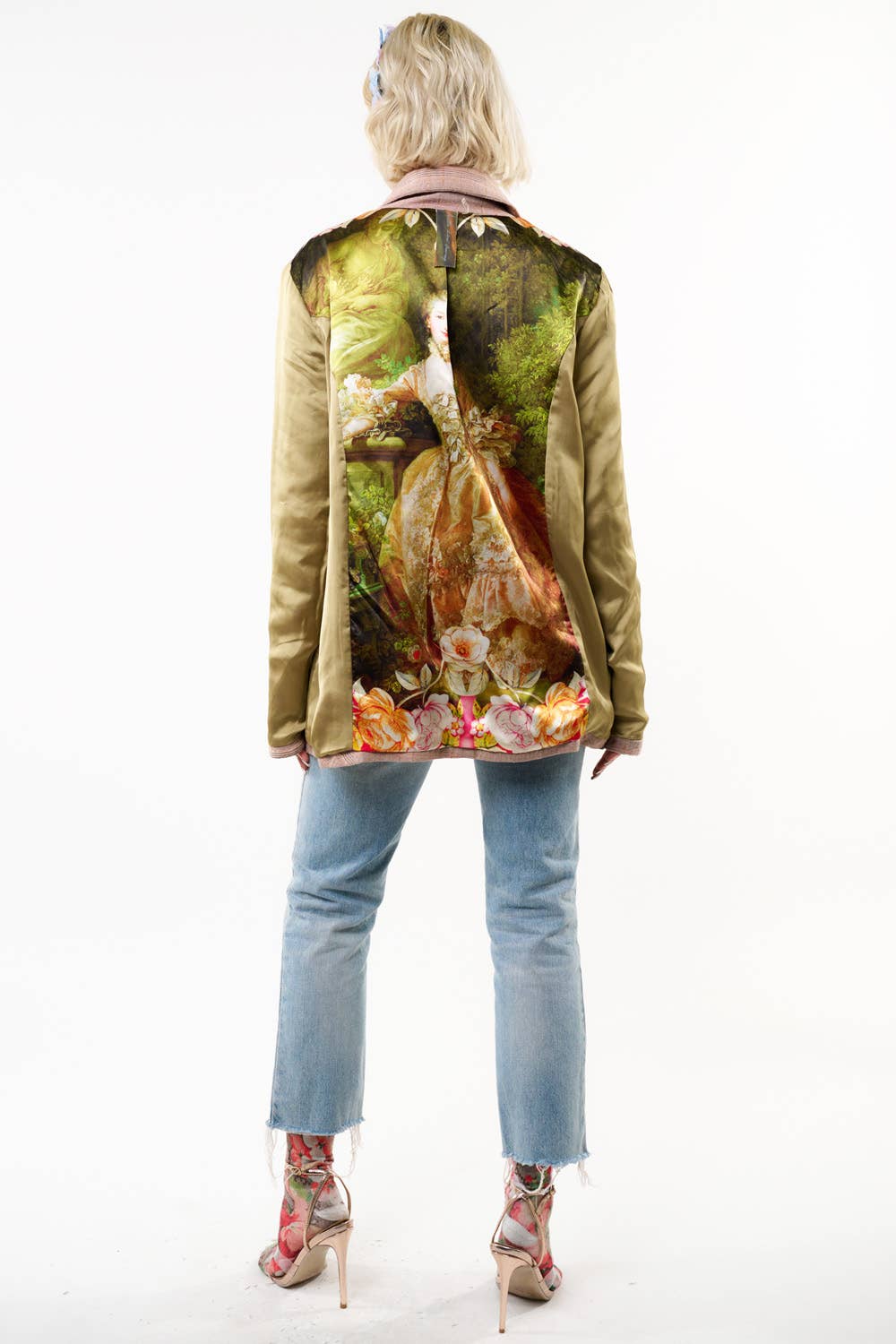 Sudden Sensation Blazer | Pink Jacket | Embroidered Jacket: Pink Ash / S