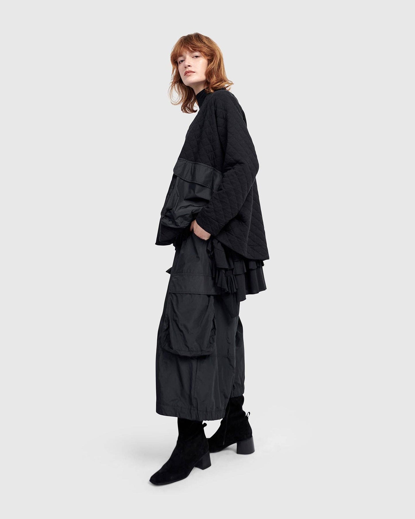 Urban Parcel Quilted Jacket, Black: BLACK / S (US 8-12)