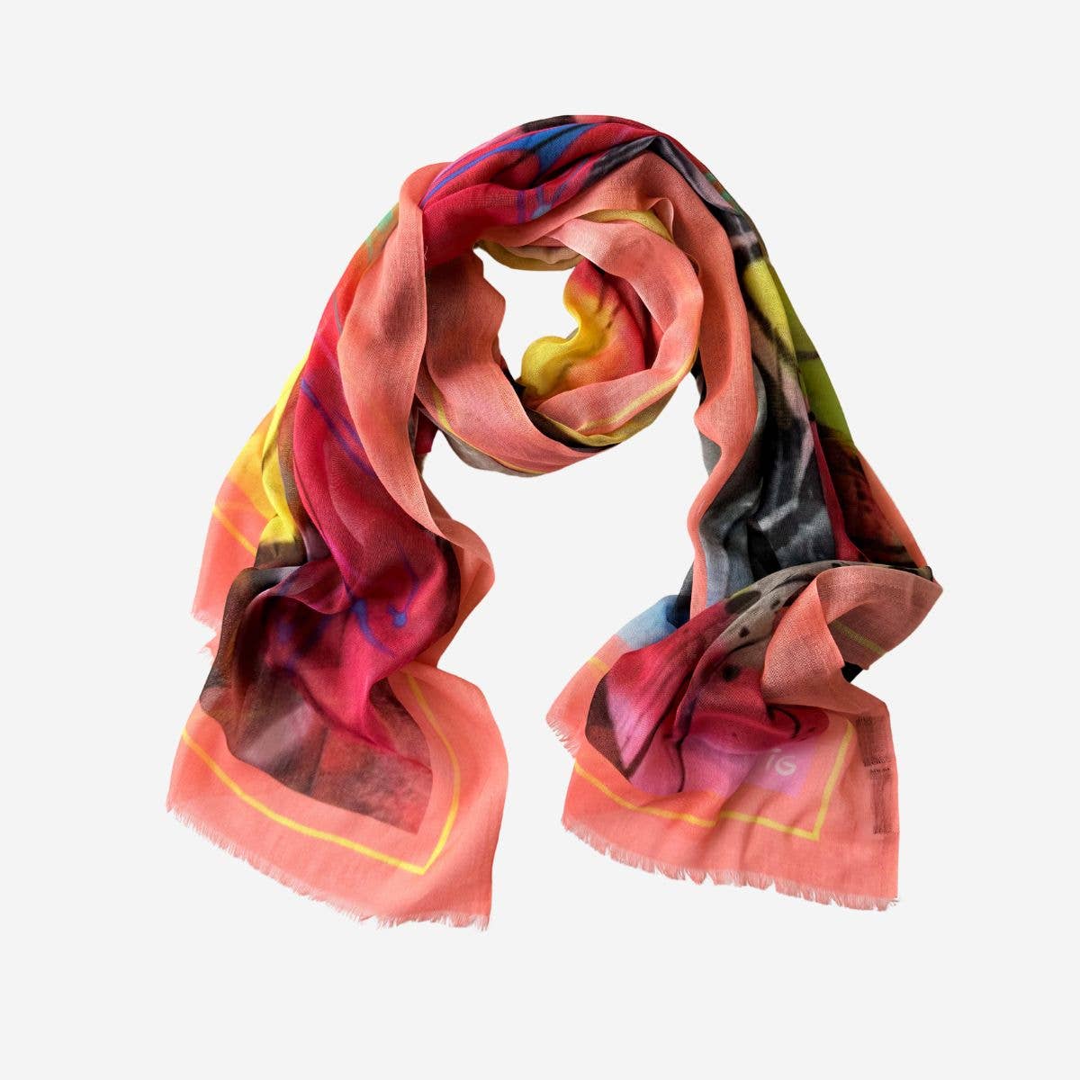 Cotton Scarf Wild Feathers