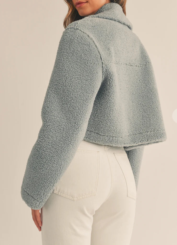 Crop Sherpa Jacket - Etienne Marcel