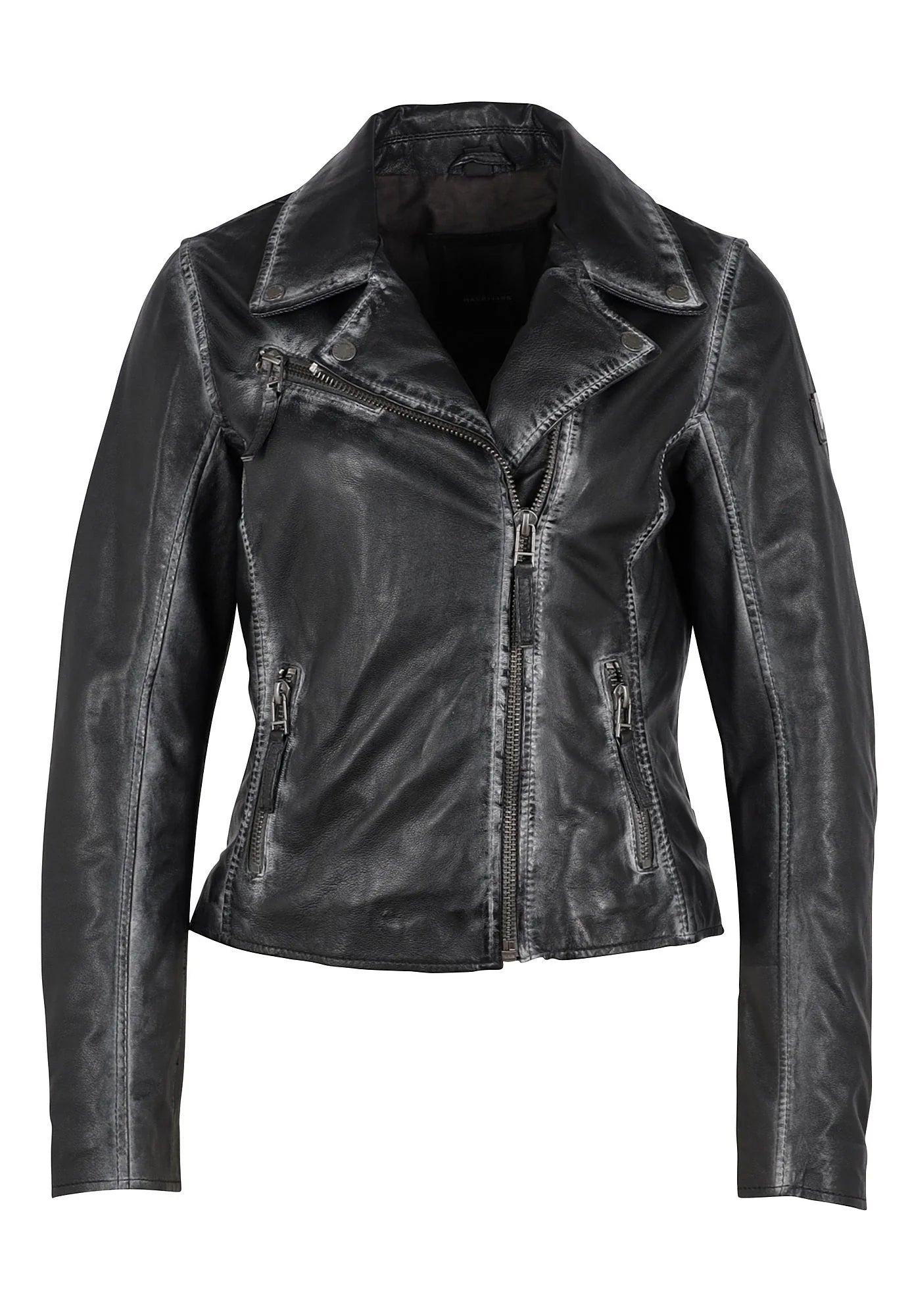 Christy RF Star Detail Leather Jacket - Mauritius Leather