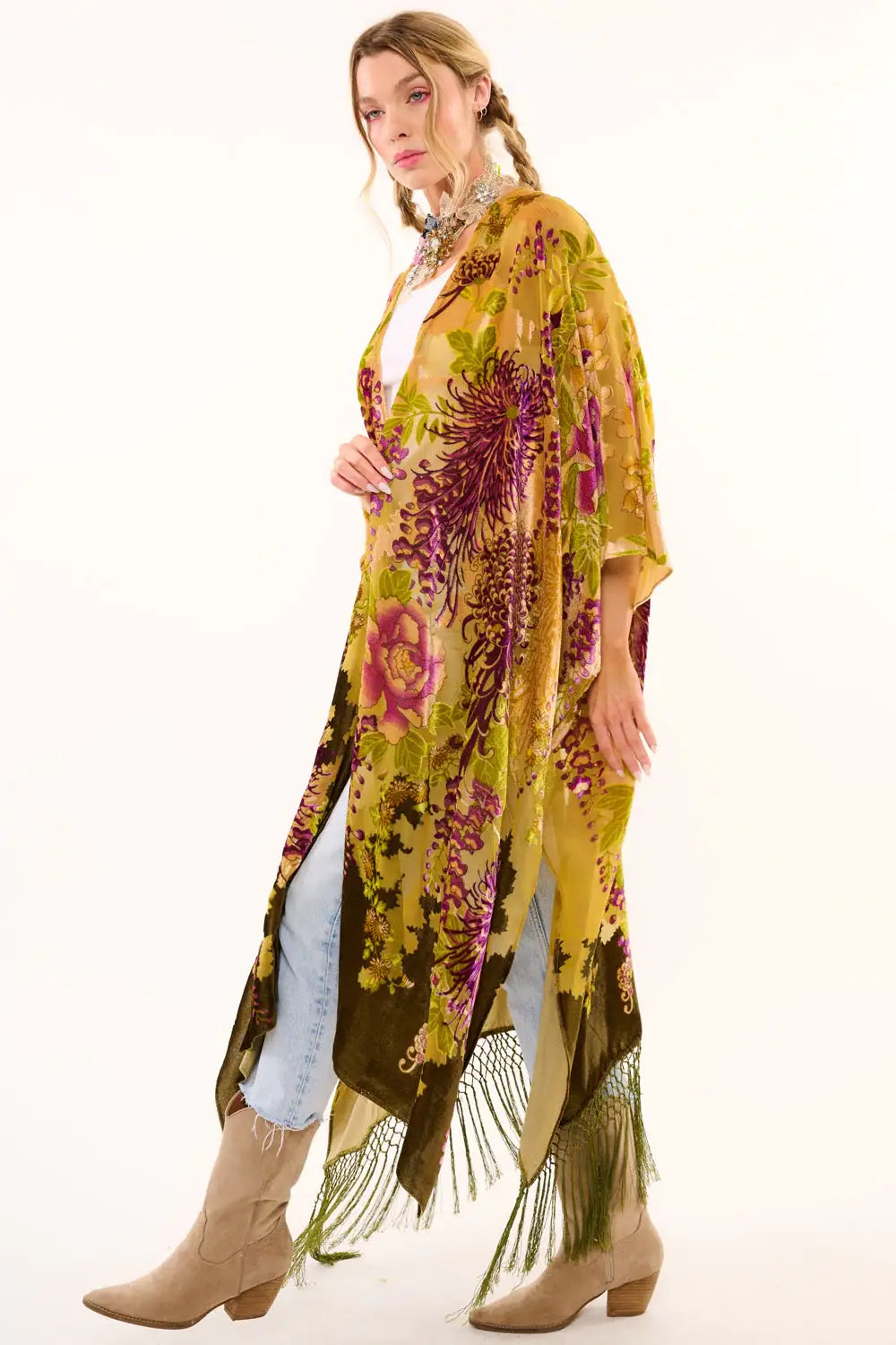 Forest Goddess Kimono: One Size / Forest Burnout