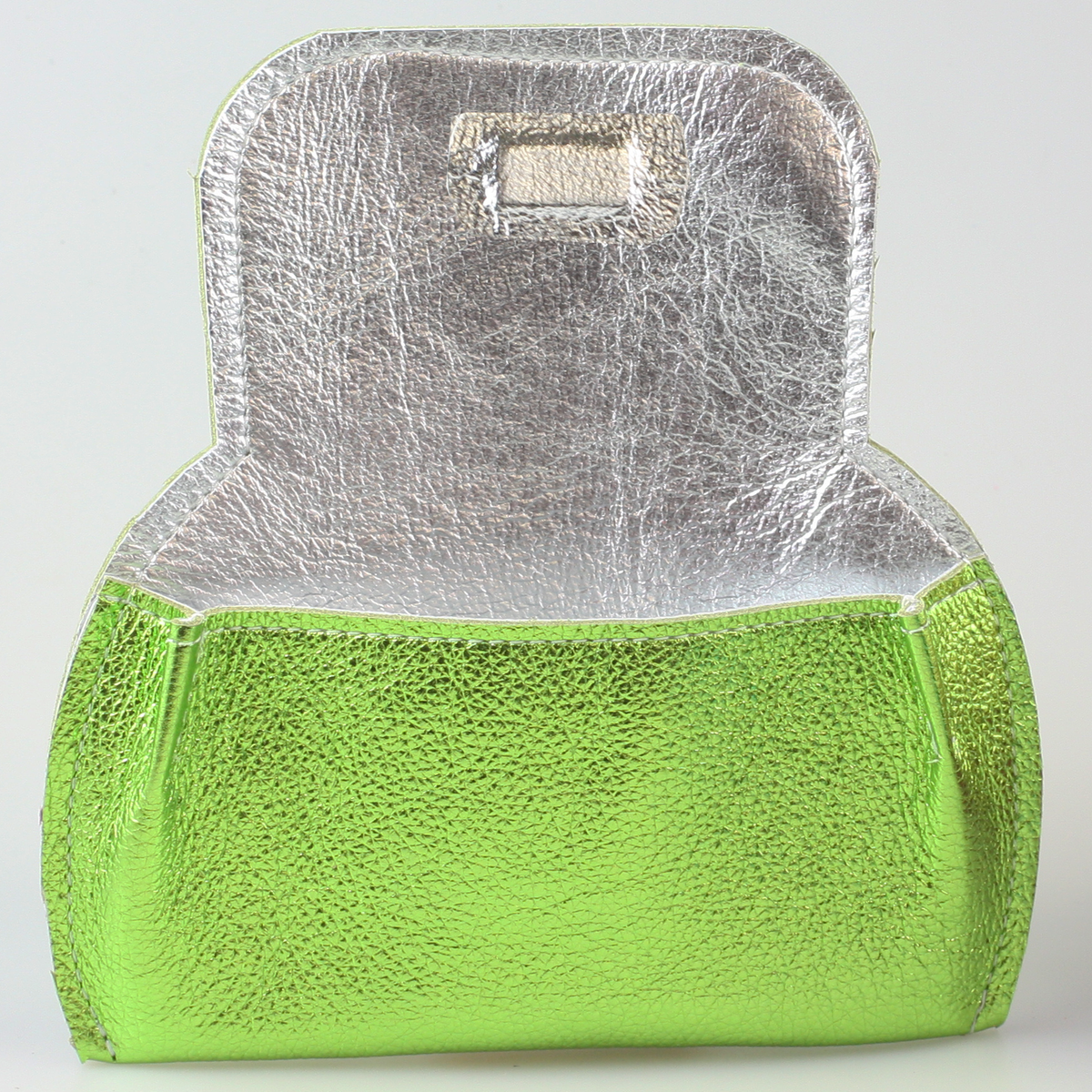 The Marla Sunglass Case: Metallic Leather!: Sapphire
