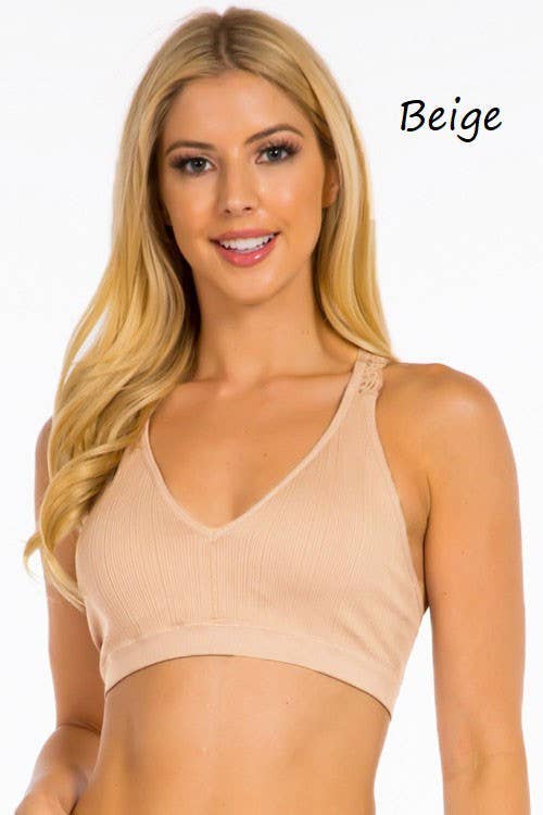 Lace Racerback Bralette: BURGUNDY / 3-3 (S/M-M/L)