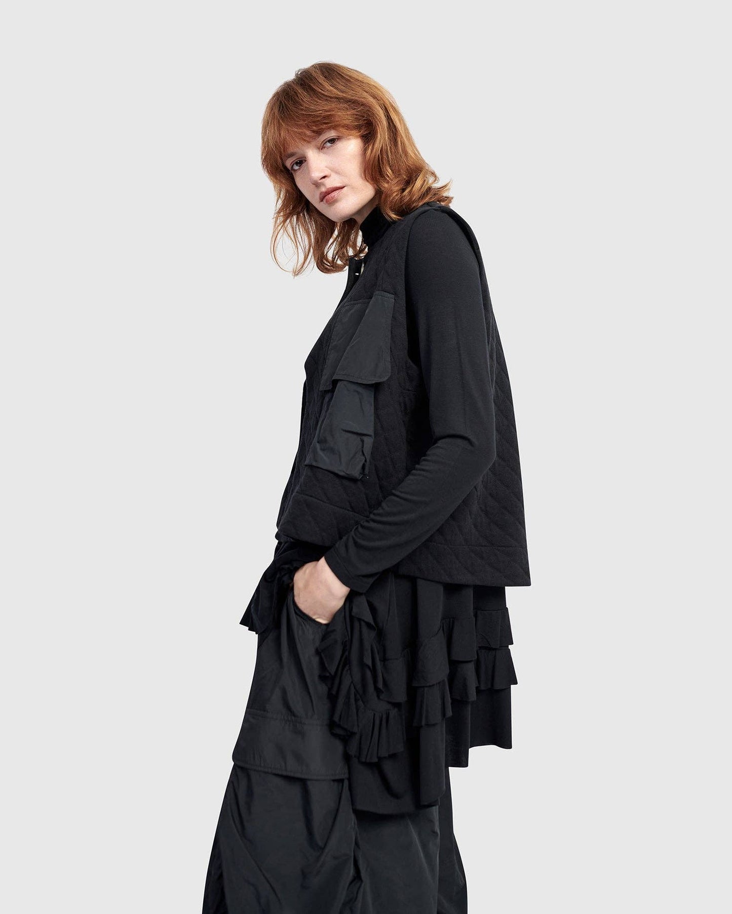 Urban Stow Vest, Black: BLACK / M (US 12-14)