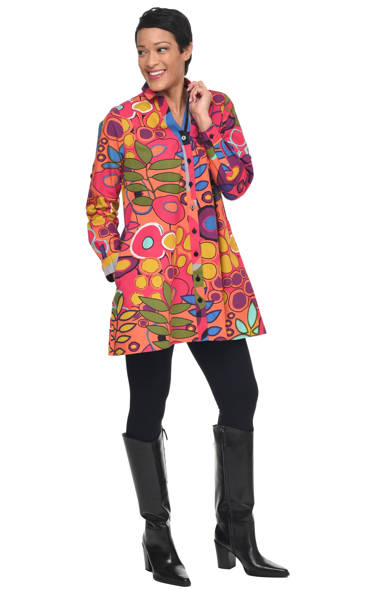 CV1218 Rachel Blouse in Galapagos*: XS