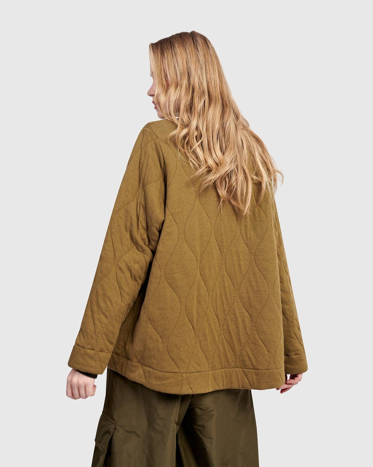 Urban Parcel Quilted Jacket, Khaki: Khaki / S (US 8-12)