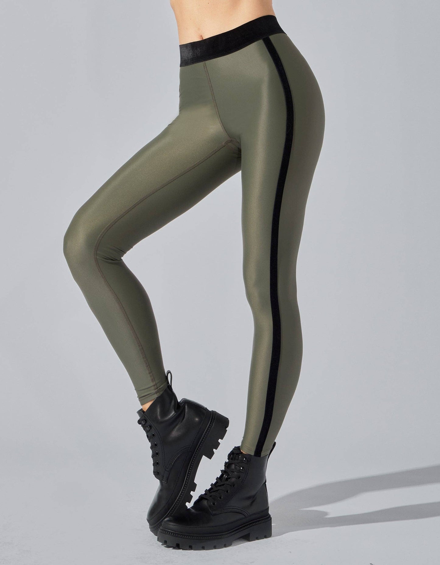 Velvet Tux Legging [Army]: ARMY / XL