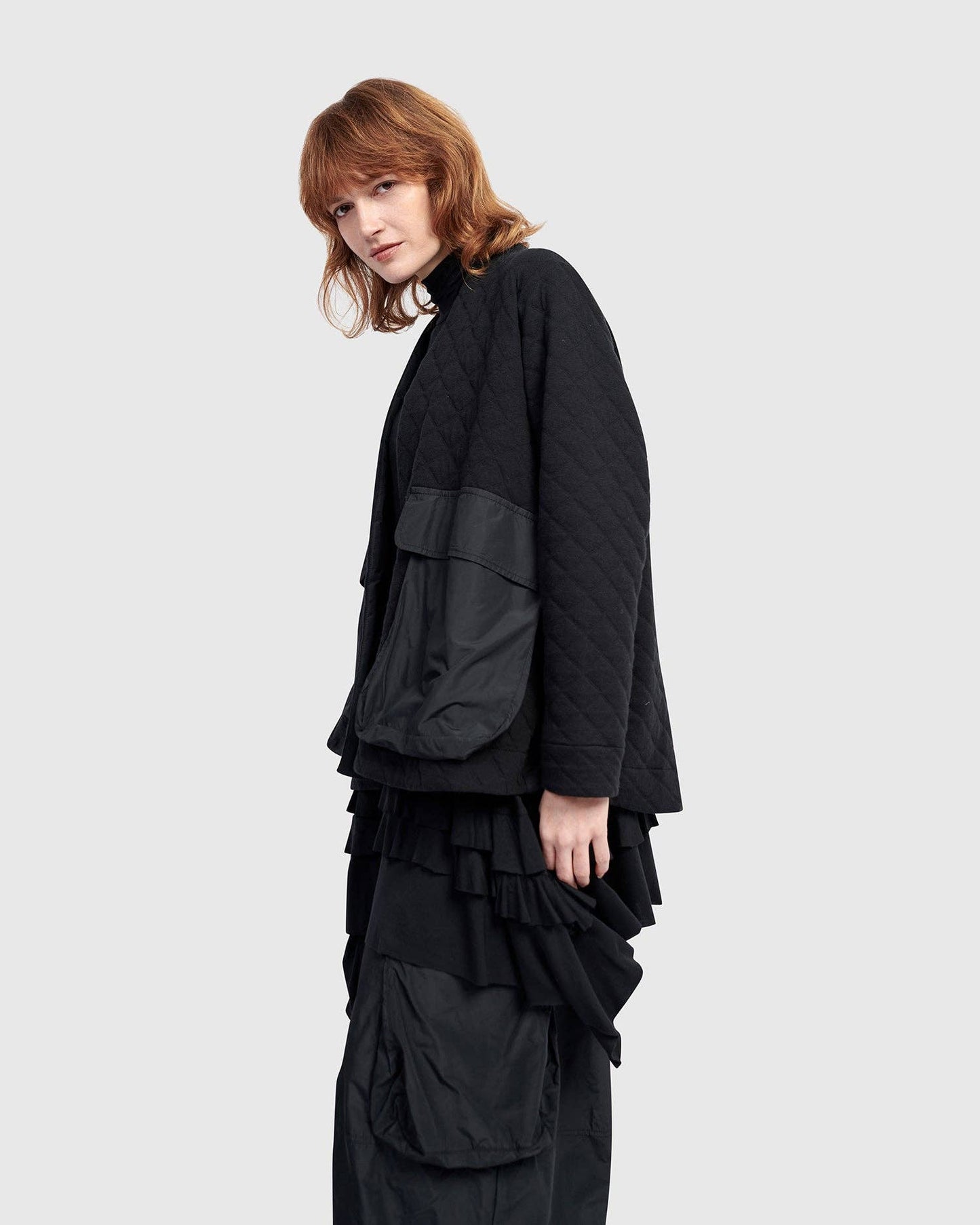 Urban Parcel Quilted Jacket, Black: BLACK / M (US 12-14)