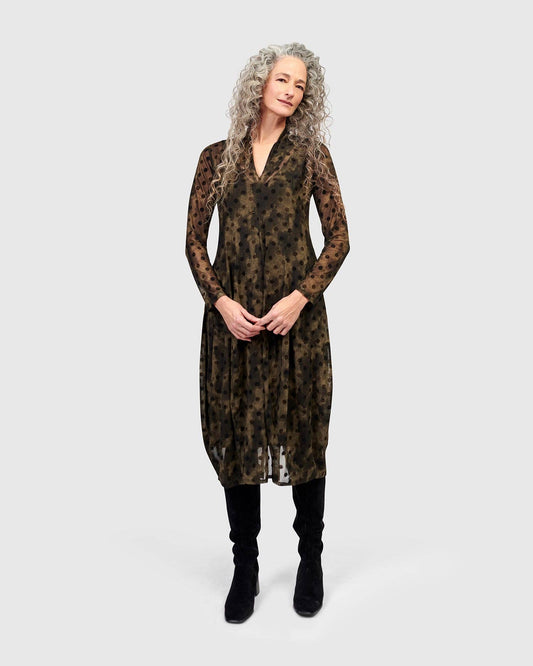 Grove Mesh Cocoon Dress, Antique: Antique / 2 (US 8-10)