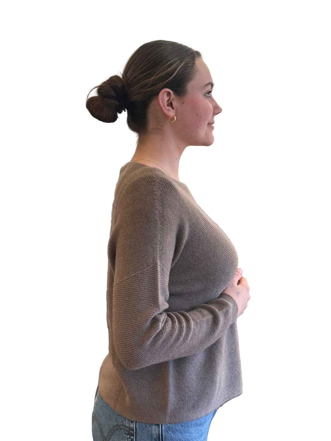 Jenna Fine Rib Boat Neck - Amazing Woman