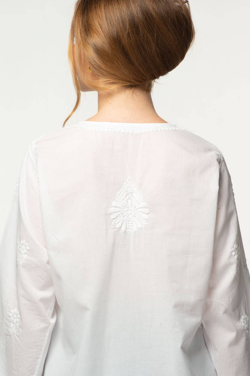 Tara Embroidered Tunic - Sevya Handmade