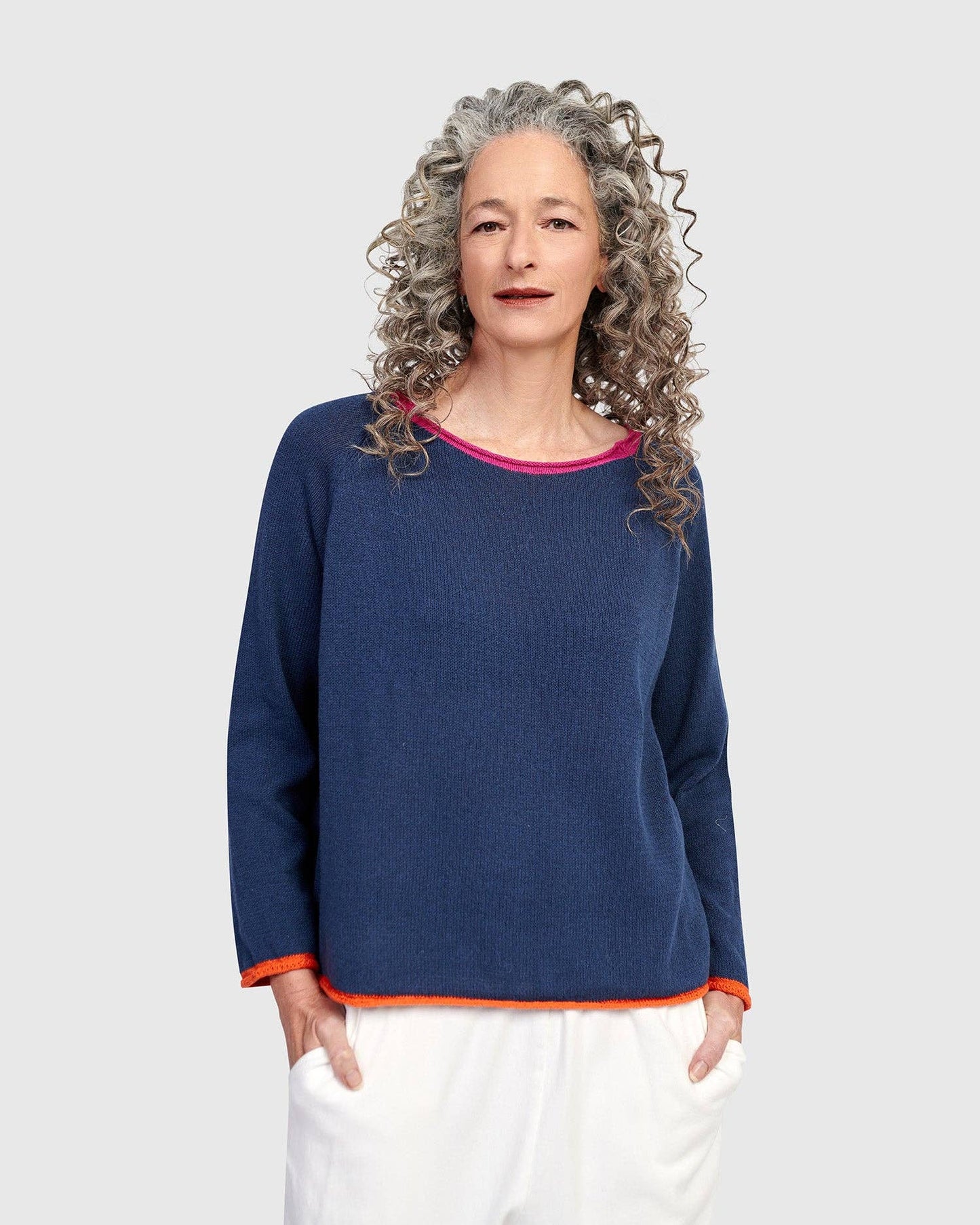 Gigi Sweater, Navy: NAVY / ONE SIZE