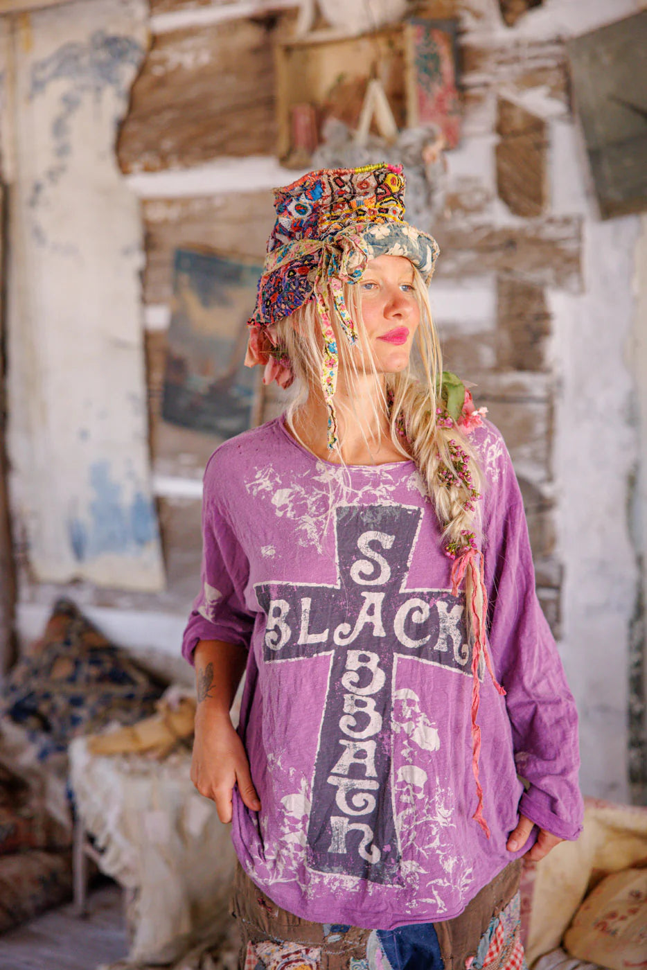 Black Sabbath Trust Viggo Tee 2214 - Magnolia Pearl