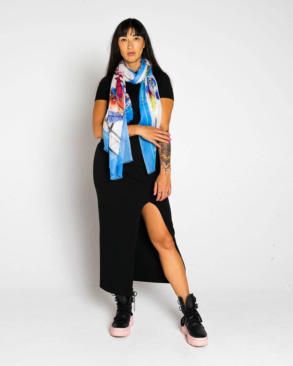 Cotton Scarf Love Letters