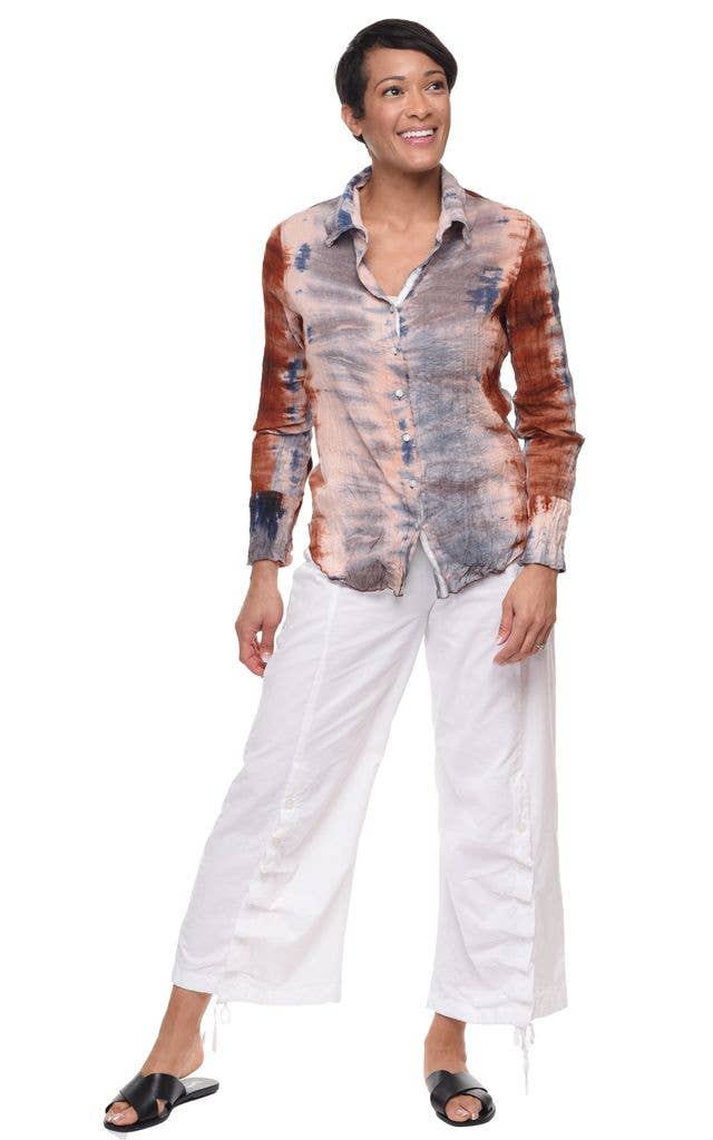 CV1087 Gretchen Button Down in Havana*: S