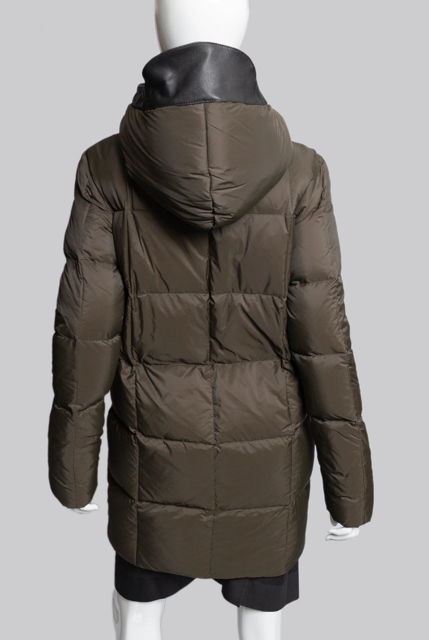 Down Jacket W/ Leather Detail - cop.copine