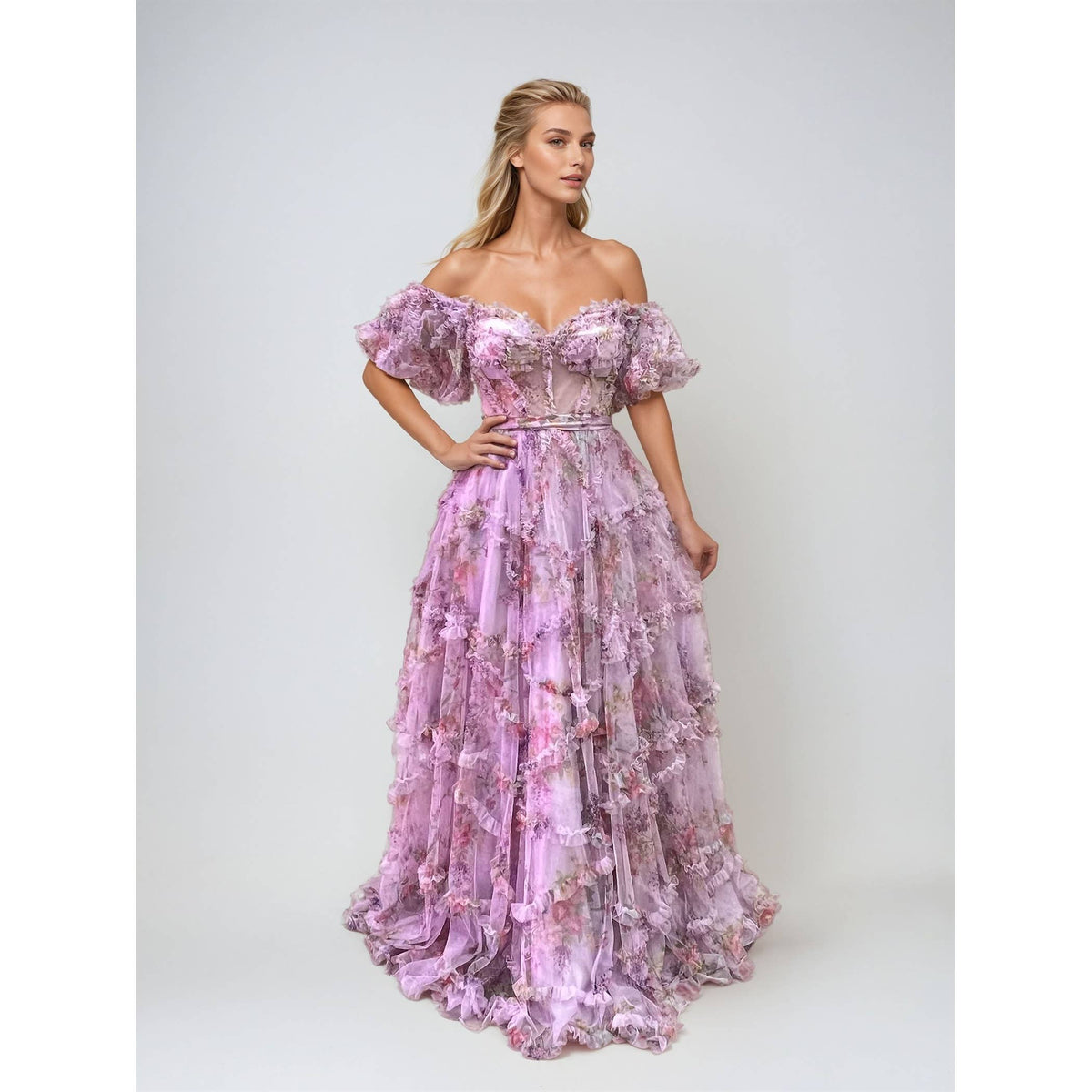 JT2887C THIS FLOOR-LENGTH GOWN IS A PERFECT BLEND OF ELEGANC: BLUE / 8